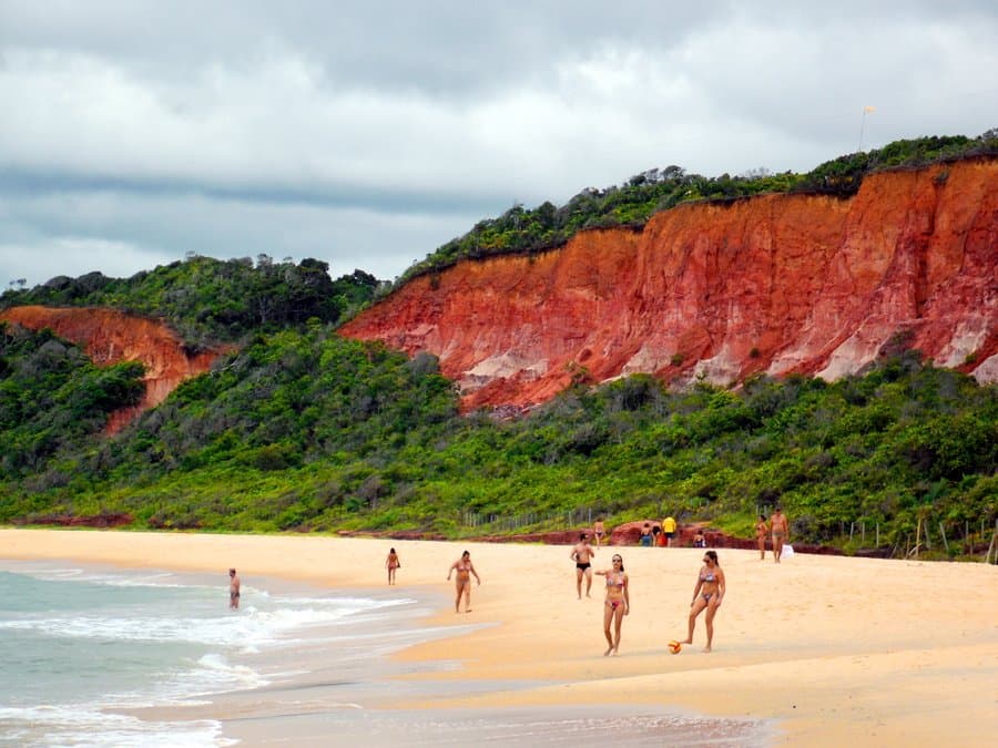 Vista da Praia da Pitinga, em Arraial d’Ajuda